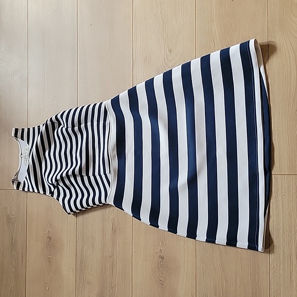 Abercrombie & Fitch Dresses & Skirts - Abercrombie & Fitch Navy and White Striped Midi Dress